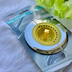 NWT Sink Strainer stainless steel with flexible stain-resistant silicone